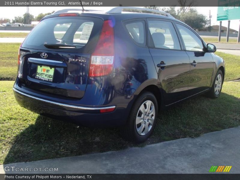 Atlantic Blue / Beige 2011 Hyundai Elantra Touring GLS