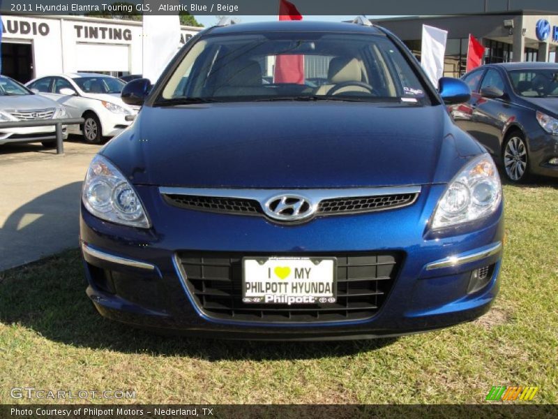 Atlantic Blue / Beige 2011 Hyundai Elantra Touring GLS