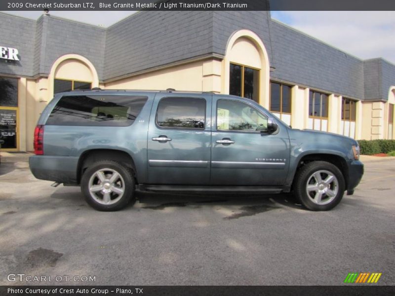 Blue Granite Metallic / Light Titanium/Dark Titanium 2009 Chevrolet Suburban LTZ