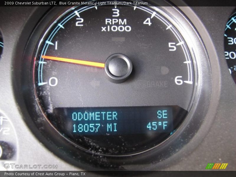 Blue Granite Metallic / Light Titanium/Dark Titanium 2009 Chevrolet Suburban LTZ