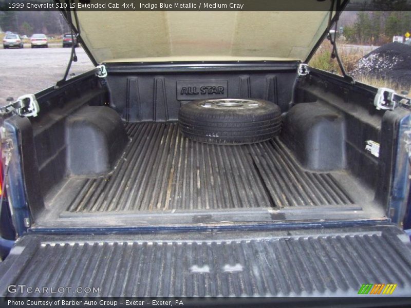 Indigo Blue Metallic / Medium Gray 1999 Chevrolet S10 LS Extended Cab 4x4