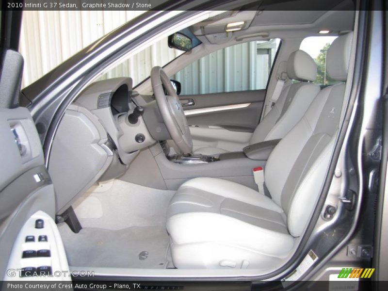  2010 G 37 Sedan Stone Interior
