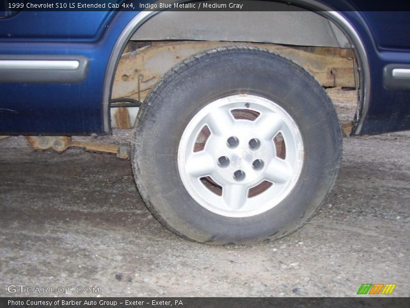 Indigo Blue Metallic / Medium Gray 1999 Chevrolet S10 LS Extended Cab 4x4