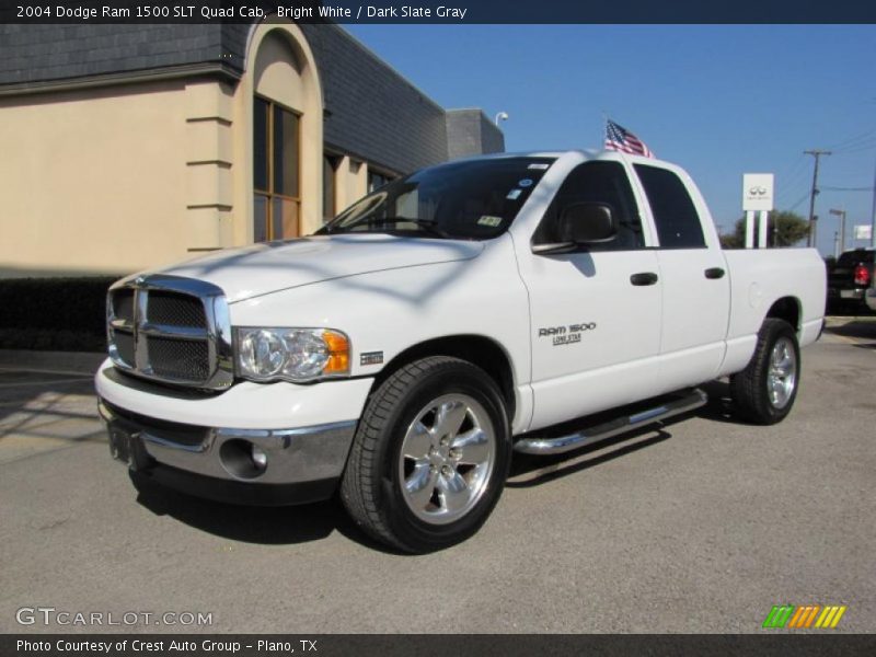 Bright White / Dark Slate Gray 2004 Dodge Ram 1500 SLT Quad Cab