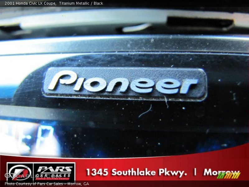 Titanium Metallic / Black 2001 Honda Civic LX Coupe