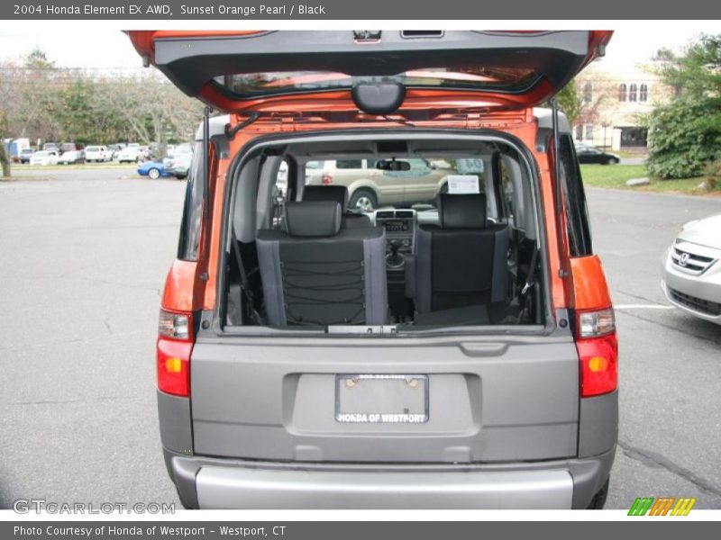Sunset Orange Pearl / Black 2004 Honda Element EX AWD