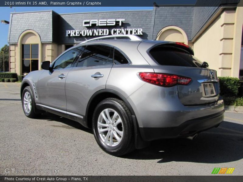 Platinum Graphite / Graphite 2010 Infiniti FX 35 AWD
