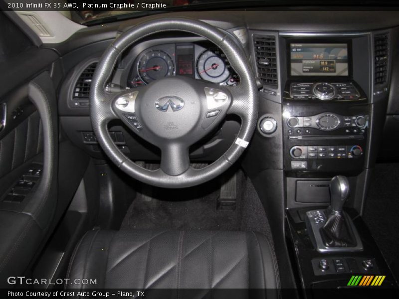 Dashboard of 2010 FX 35 AWD