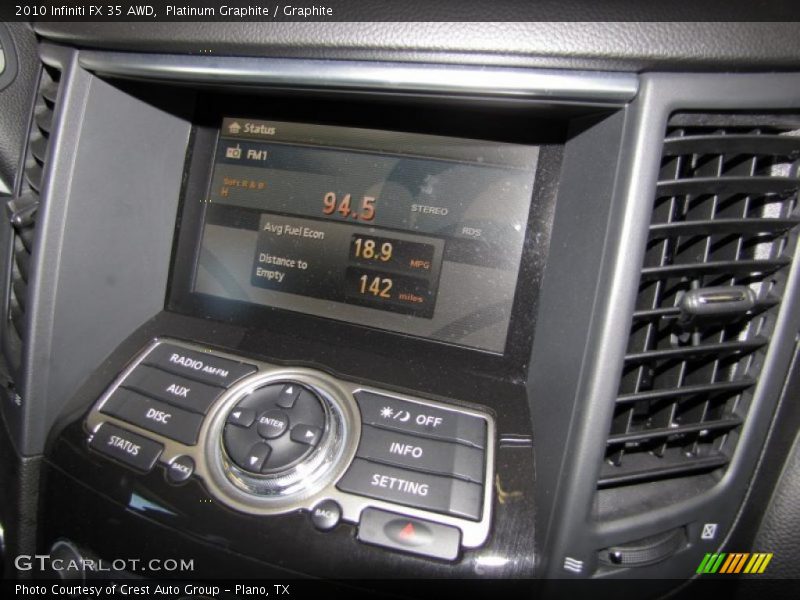 Navigation of 2010 FX 35 AWD