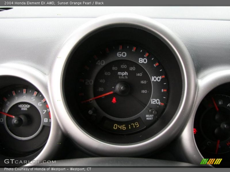Sunset Orange Pearl / Black 2004 Honda Element EX AWD