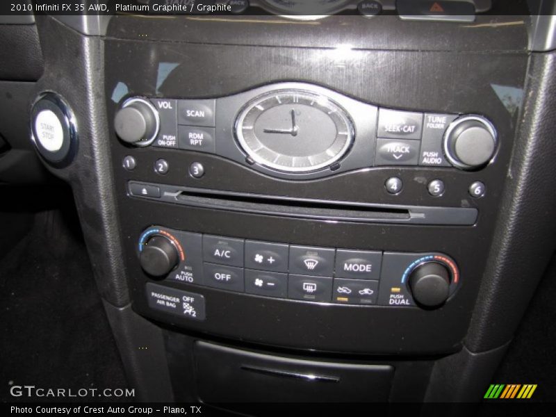 Controls of 2010 FX 35 AWD