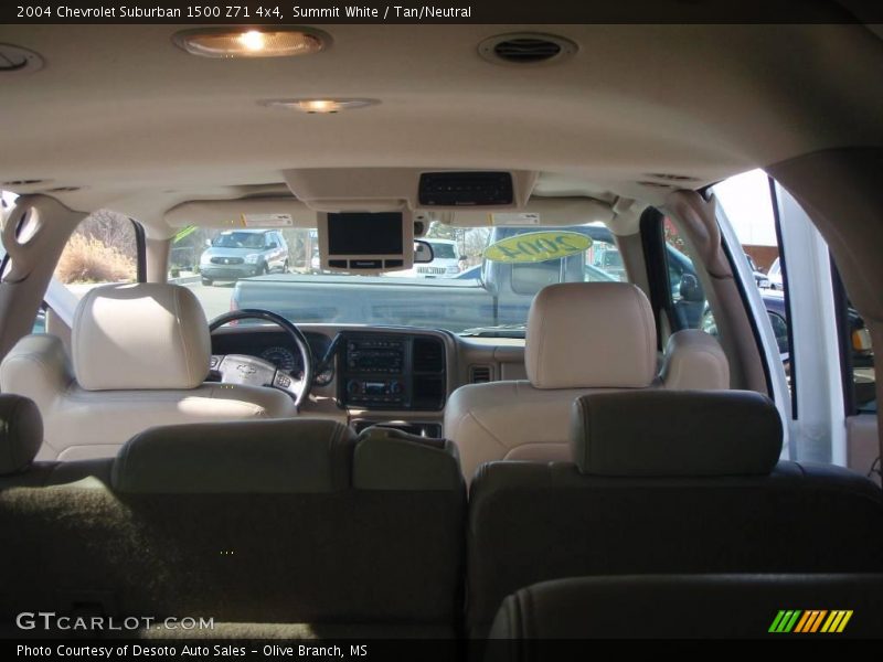 Summit White / Tan/Neutral 2004 Chevrolet Suburban 1500 Z71 4x4