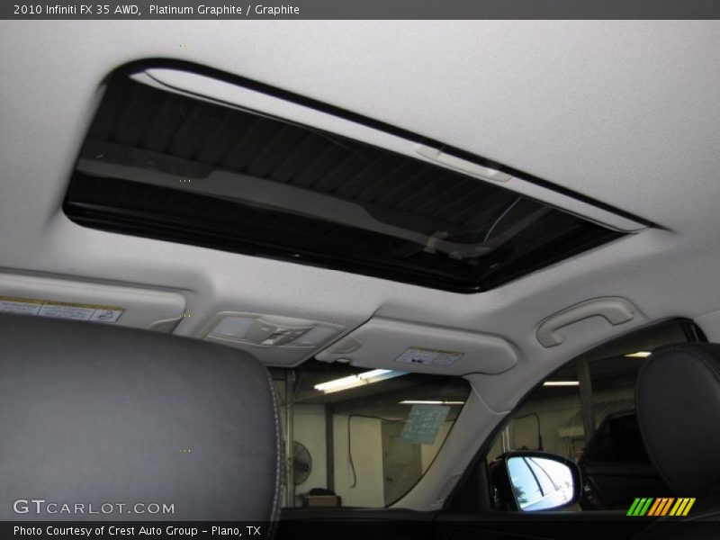 Sunroof of 2010 FX 35 AWD