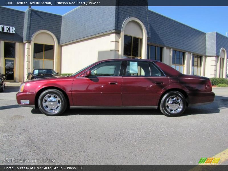 Crimson Red Pearl / Pewter 2000 Cadillac DeVille Sedan