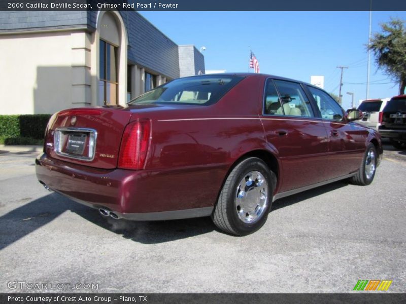 Crimson Red Pearl / Pewter 2000 Cadillac DeVille Sedan