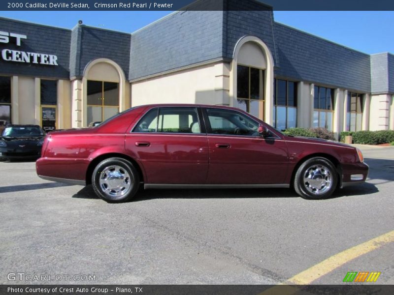 Crimson Red Pearl / Pewter 2000 Cadillac DeVille Sedan
