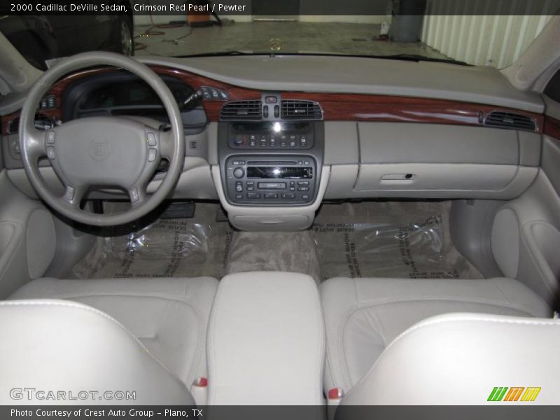 Crimson Red Pearl / Pewter 2000 Cadillac DeVille Sedan