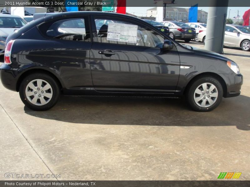 Charcoal Gray / Black 2011 Hyundai Accent GS 3 Door