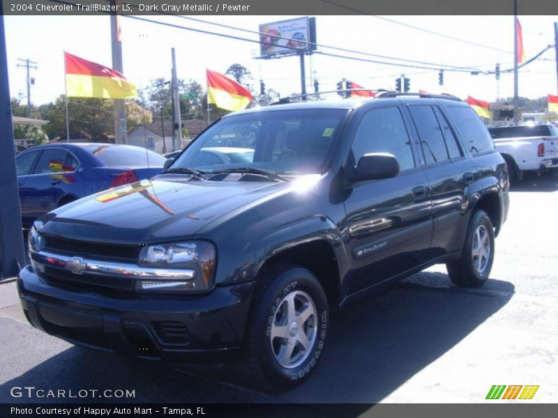 Dark Gray Metallic / Pewter 2004 Chevrolet TrailBlazer LS
