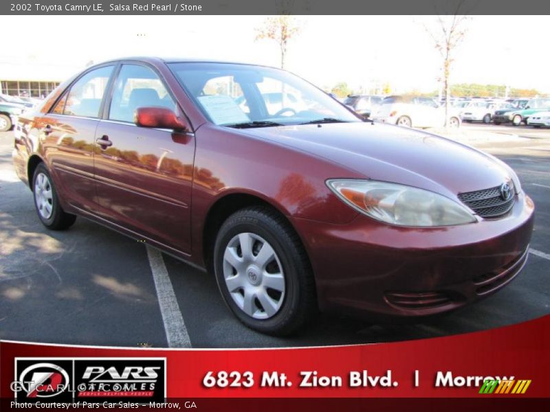 Salsa Red Pearl / Stone 2002 Toyota Camry LE