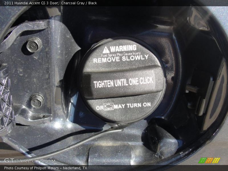 Charcoal Gray / Black 2011 Hyundai Accent GS 3 Door
