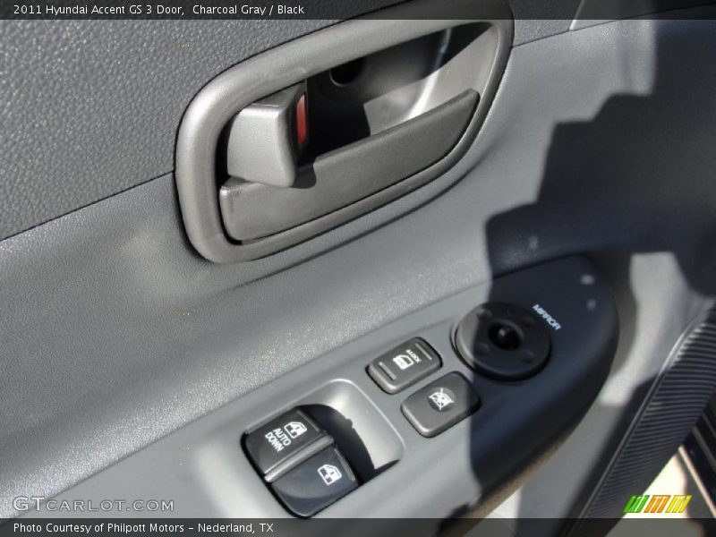 Charcoal Gray / Black 2011 Hyundai Accent GS 3 Door