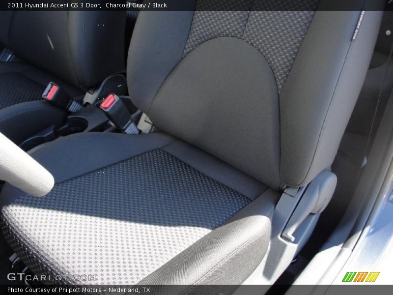 Charcoal Gray / Black 2011 Hyundai Accent GS 3 Door