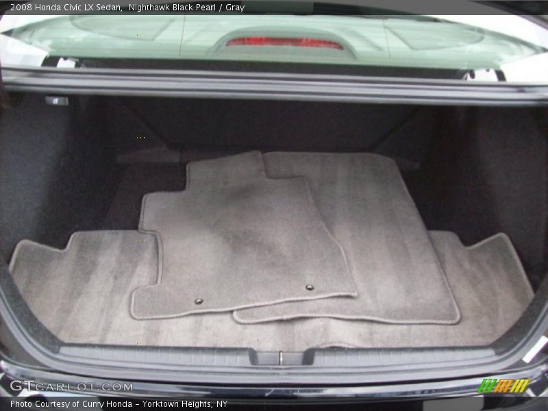 Nighthawk Black Pearl / Gray 2008 Honda Civic LX Sedan