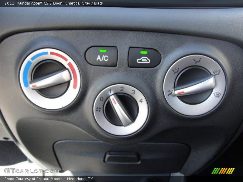 Charcoal Gray / Black 2011 Hyundai Accent GS 3 Door