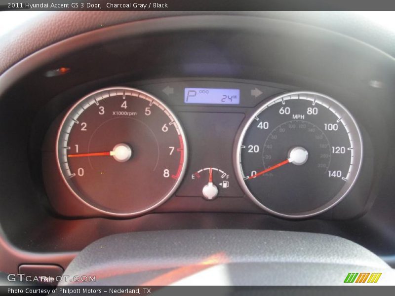 Charcoal Gray / Black 2011 Hyundai Accent GS 3 Door