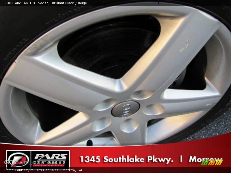 Brilliant Black / Beige 2003 Audi A4 1.8T Sedan