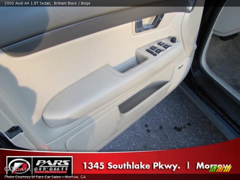 Brilliant Black / Beige 2003 Audi A4 1.8T Sedan