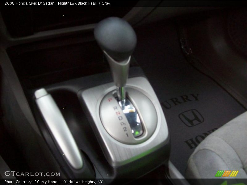 Nighthawk Black Pearl / Gray 2008 Honda Civic LX Sedan