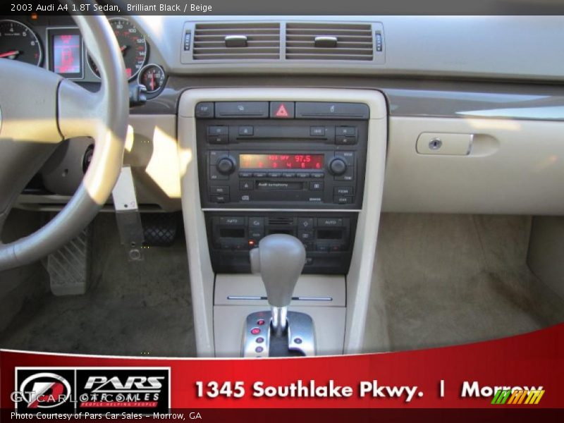 Brilliant Black / Beige 2003 Audi A4 1.8T Sedan