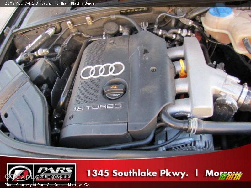 Brilliant Black / Beige 2003 Audi A4 1.8T Sedan