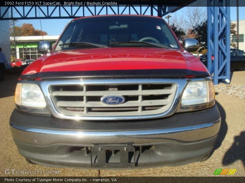 Bright Red / Medium Graphite 2002 Ford F150 XLT SuperCab