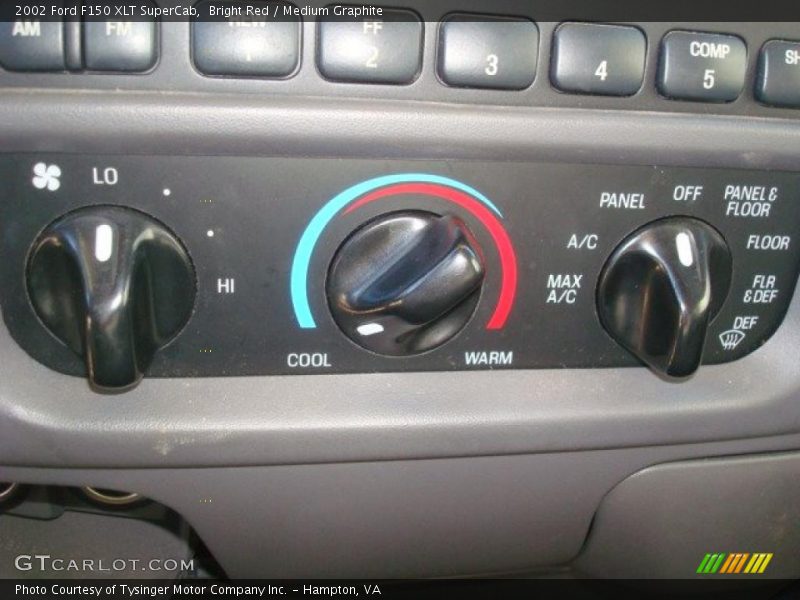 Bright Red / Medium Graphite 2002 Ford F150 XLT SuperCab