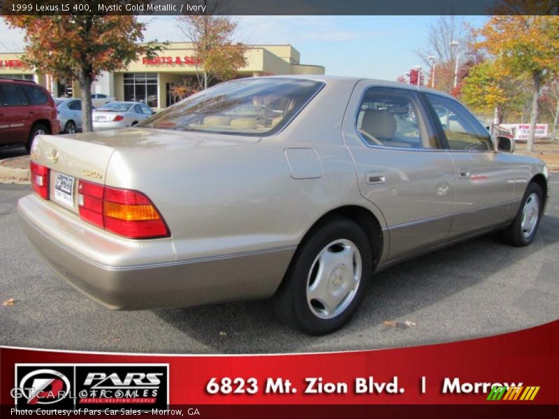 Mystic Gold Metallic / Ivory 1999 Lexus LS 400