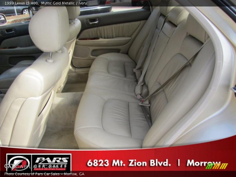 Mystic Gold Metallic / Ivory 1999 Lexus LS 400