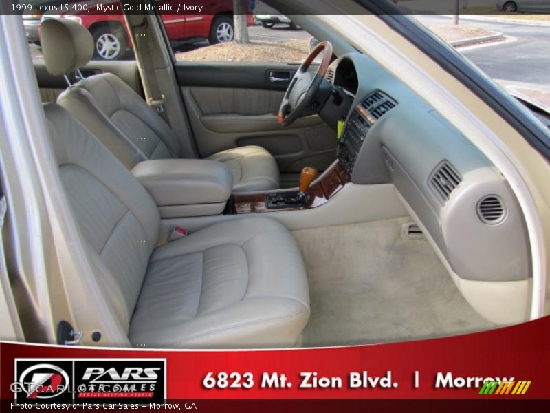 Mystic Gold Metallic / Ivory 1999 Lexus LS 400