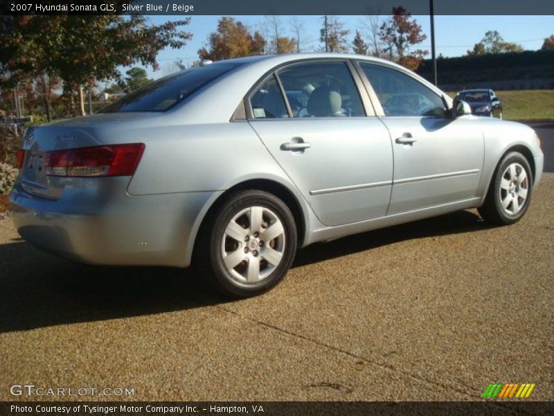 Silver Blue / Beige 2007 Hyundai Sonata GLS