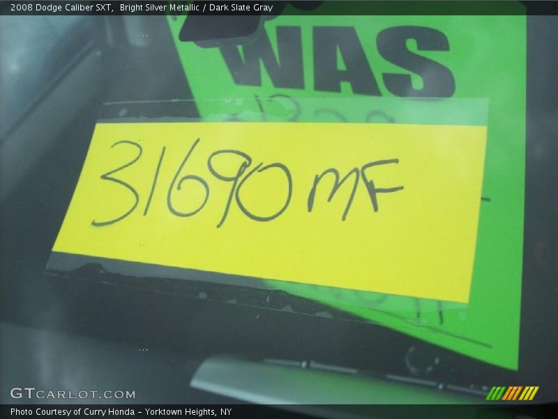 Bright Silver Metallic / Dark Slate Gray 2008 Dodge Caliber SXT