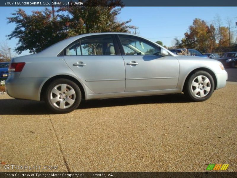 Silver Blue / Beige 2007 Hyundai Sonata GLS