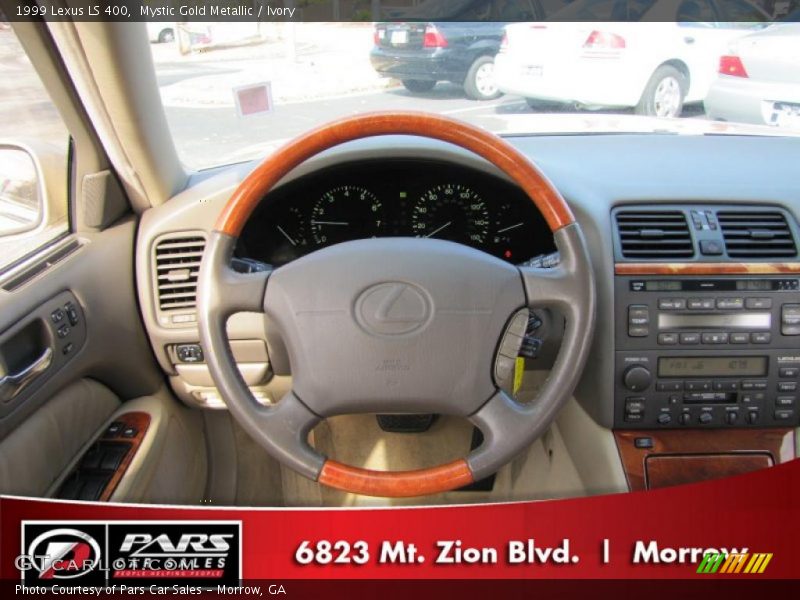 Mystic Gold Metallic / Ivory 1999 Lexus LS 400