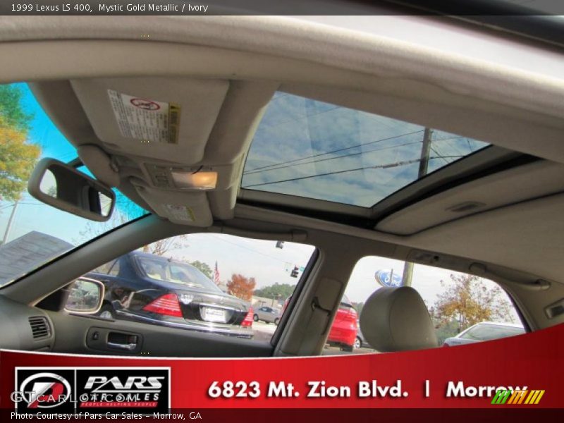 Mystic Gold Metallic / Ivory 1999 Lexus LS 400