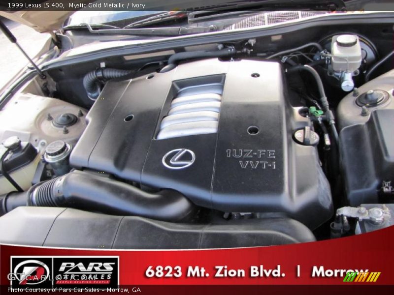 Mystic Gold Metallic / Ivory 1999 Lexus LS 400