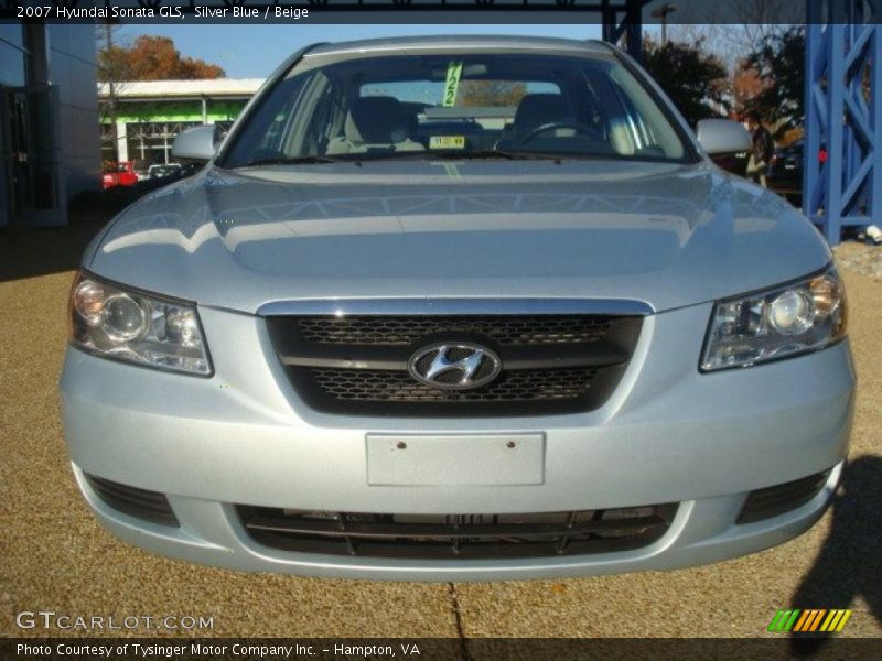 Silver Blue / Beige 2007 Hyundai Sonata GLS