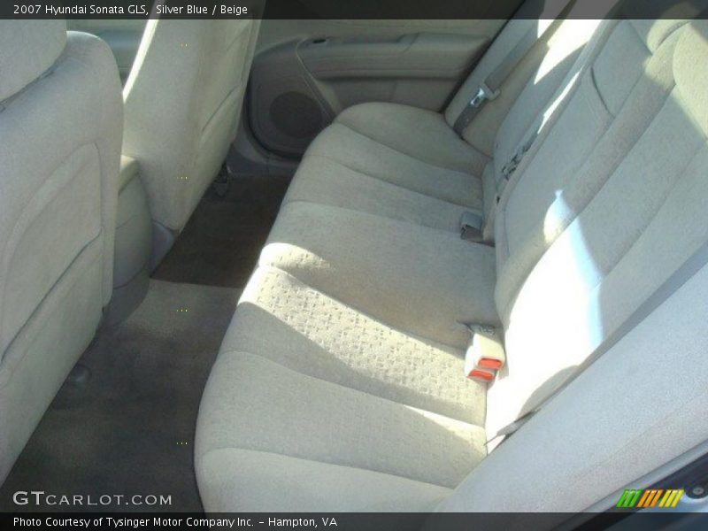 Silver Blue / Beige 2007 Hyundai Sonata GLS