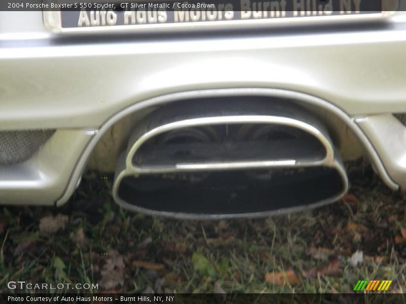 GT Silver Metallic / Cocoa Brown 2004 Porsche Boxster S 550 Spyder