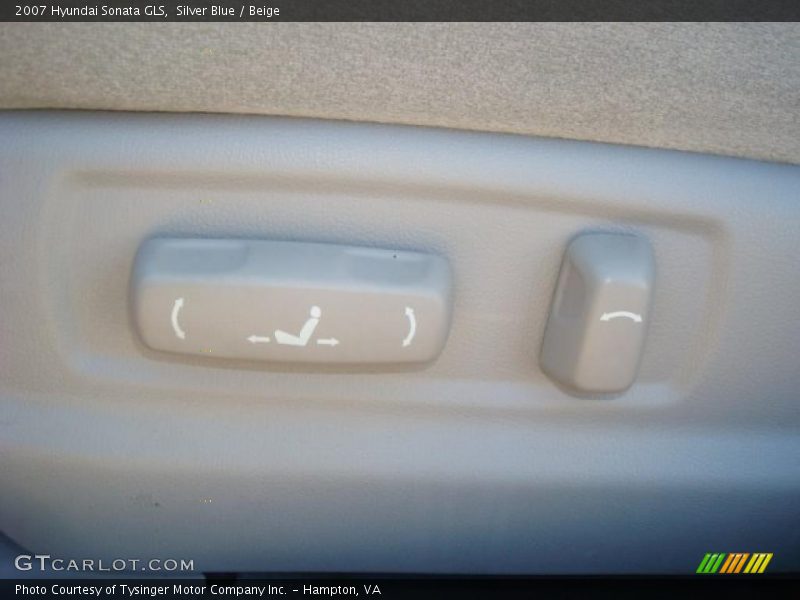 Silver Blue / Beige 2007 Hyundai Sonata GLS